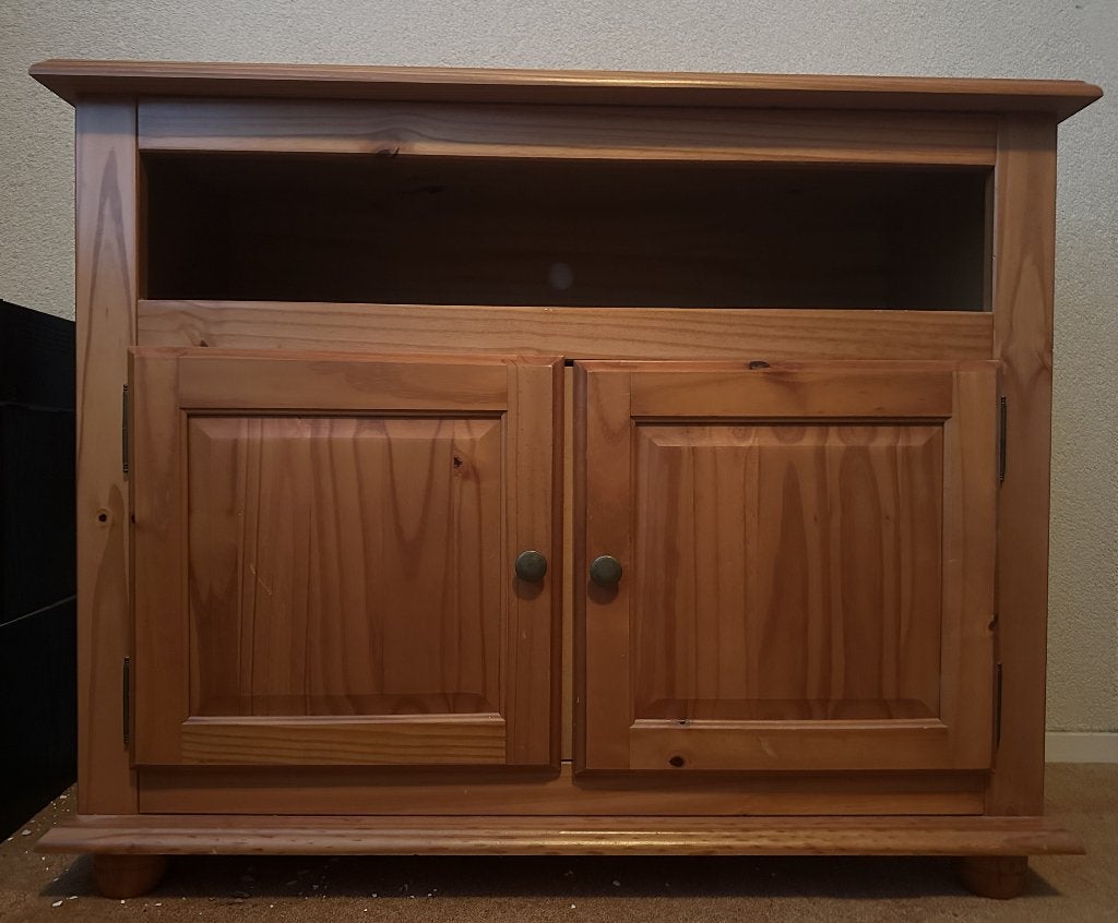 Grenen TV meubel, Ophalen, Gebruikt, Klassiek, landelijk, 50 tot 100 cm