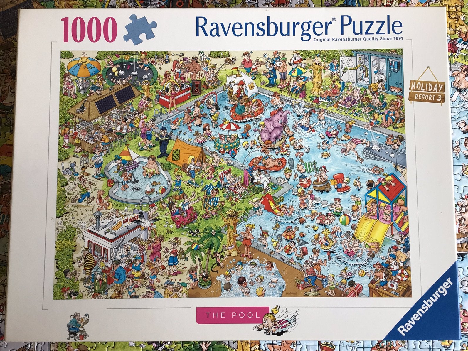 Ravensburger puzzel. The Pool.  1000 stukjes., Hobby en Vrije tijd, Denksport en Puzzels, Ophalen, Zo goed als nieuw