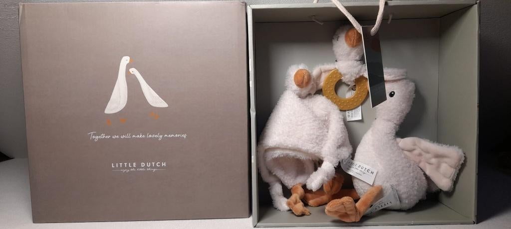 LITTLE DUTCH GANS GOOSE UIT DE LITTLE GOOSE COLLECTION, Kinderen en Baby's, Speelgoed | Knuffels en Pluche, Ophalen of Verzenden