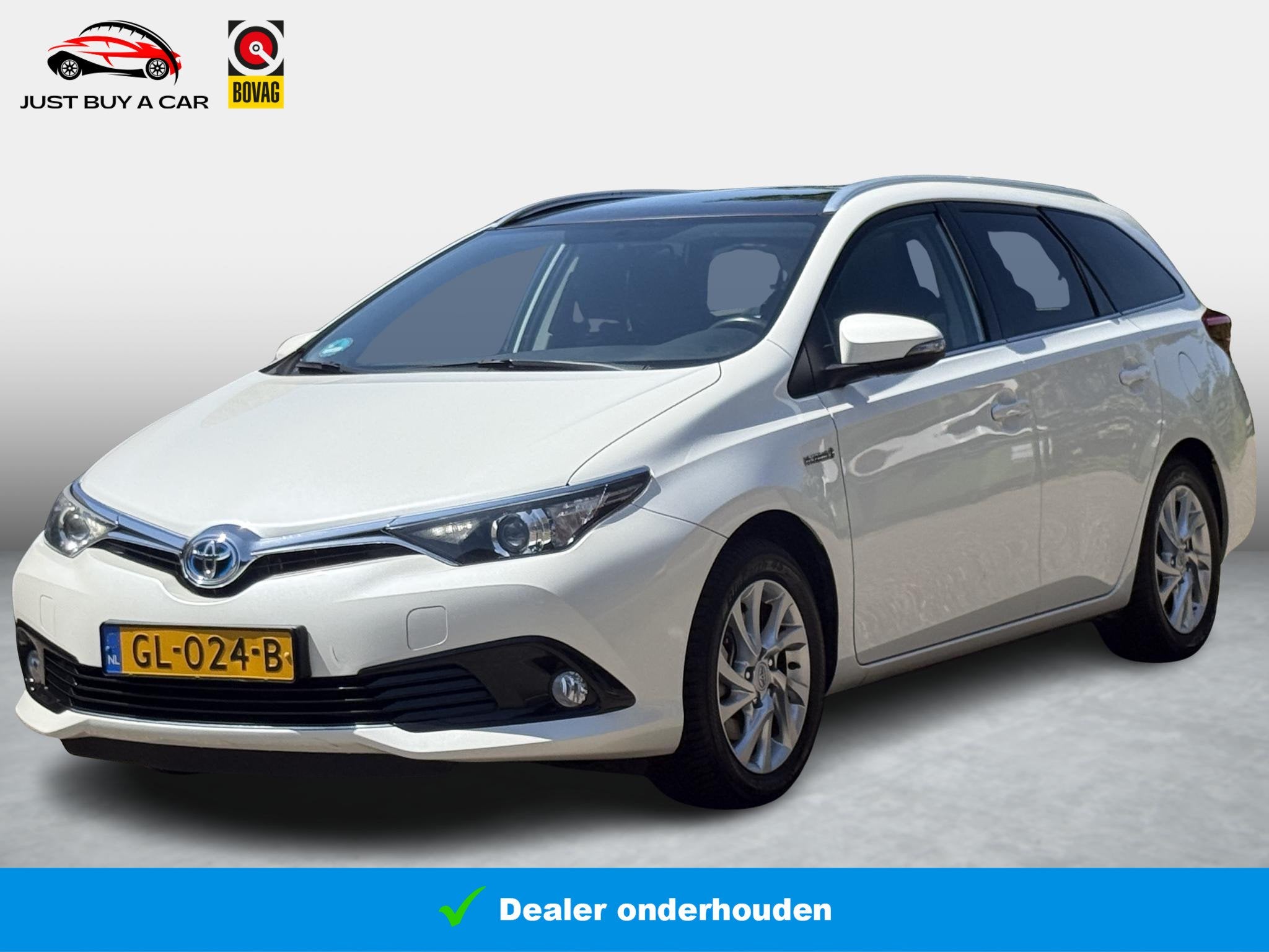 Toyota Auris Touring Sports 1.8 Hybrid Lease / Trekhaak / Pa, Auto's, Gebruikt, Met garantie (alle), Wit, Origineel Nederlands