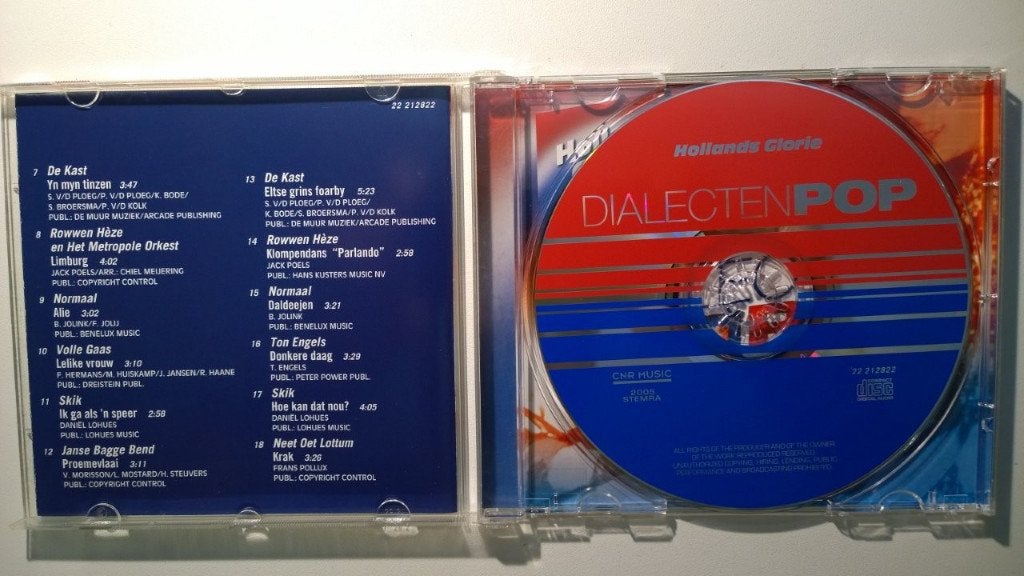 Hollands Glorie - Dialectenpop, Ophalen of Verzenden, Zo goed als nieuw, Nederlandstalig, Album