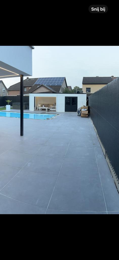 Tuinhuis met overkapping, Tuin en Terras, Tuinhuizen, Ophalen of Verzenden, Zo goed als nieuw, 250 tot 500 cm