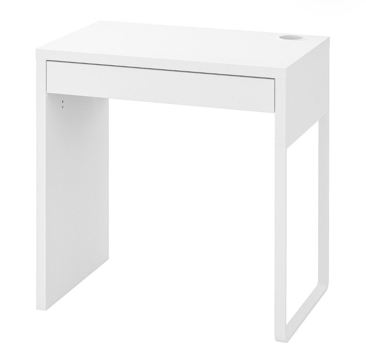 IKEA Micke Bureau - Wit, Compact en Functioneel, Ophalen, Gebruikt, Met lades, Spaanplaat of MDF
