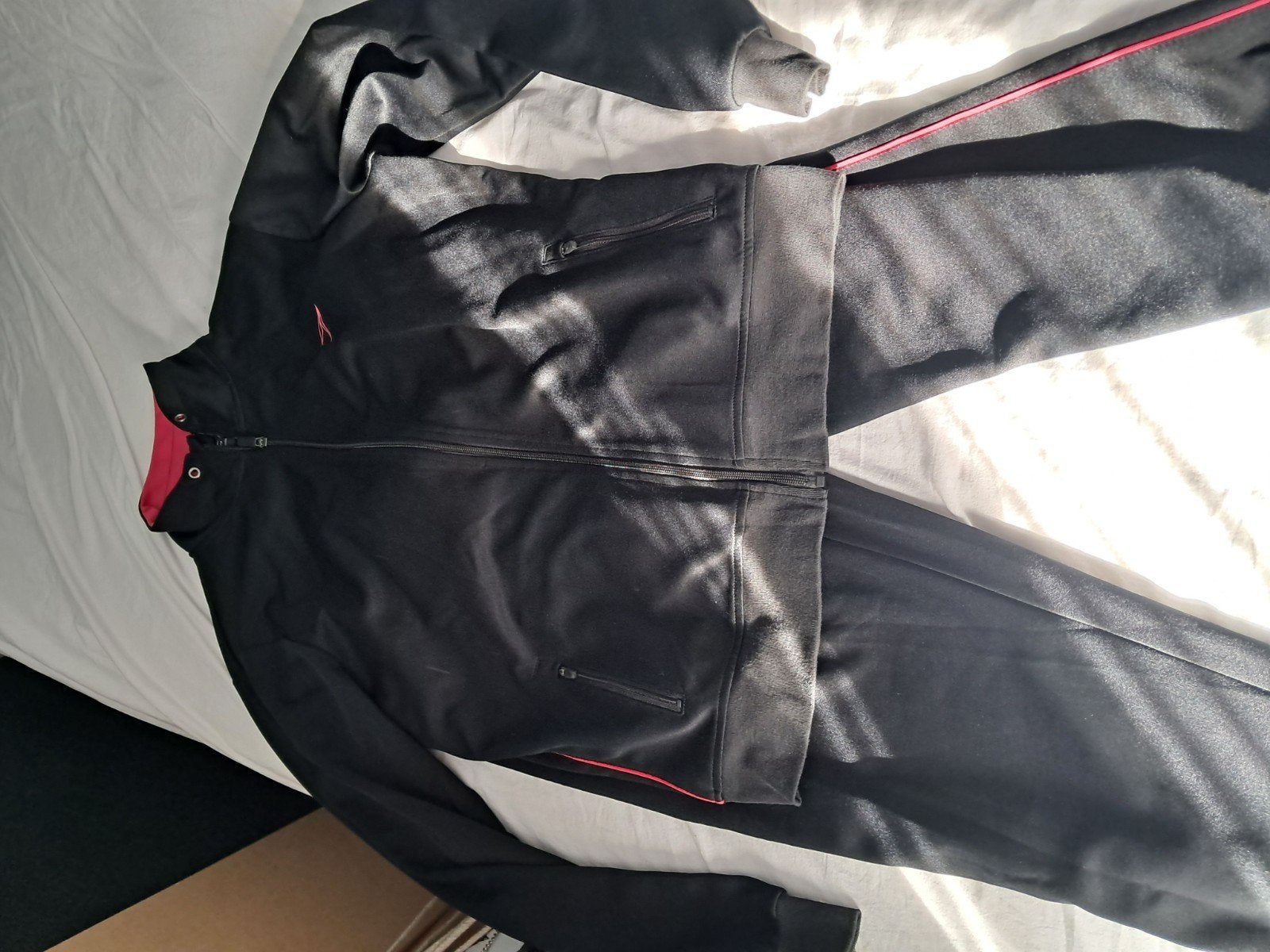 jas plus broek XL maat, Ophalen of Verzenden, Zo goed als nieuw, Maat 46/48 (XL) of groter, Zwart