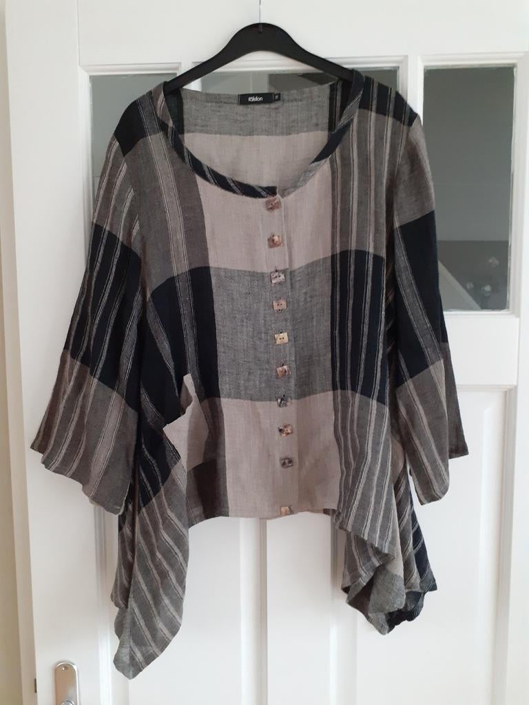 Ralston tuniek blouse linnenmix in nieuwstaat maat M/L, Kleding | Dames, Ralston, Overige kleuren, Maat 42/44 (L), Ophalen of Verzenden