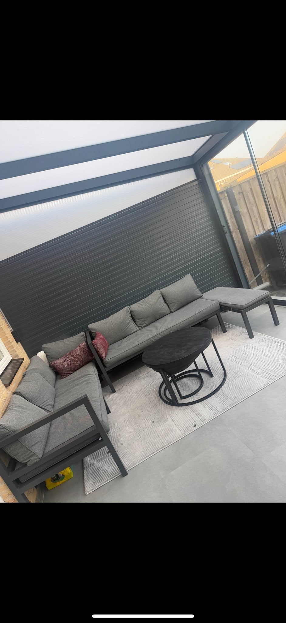 Tierra Lesmo Loungeset Tuinset met bankje en eet tafel, Tuin en Terras, Tuinsets en Loungesets, Ophalen, Meer dan 8 zitplaatsen