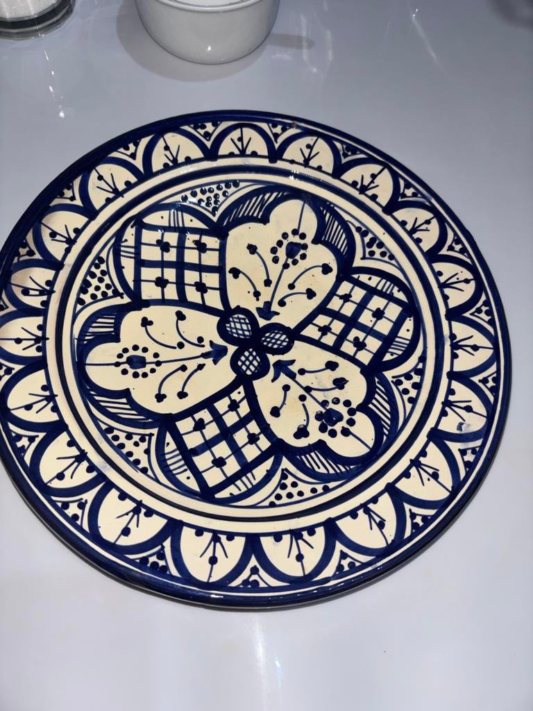 Traditionele Marokkaanse borden 27 cm diamter €6 nieuw, Huis en Inrichting, Keramiek, Nieuw, Ophalen of Verzenden, Bord(en)