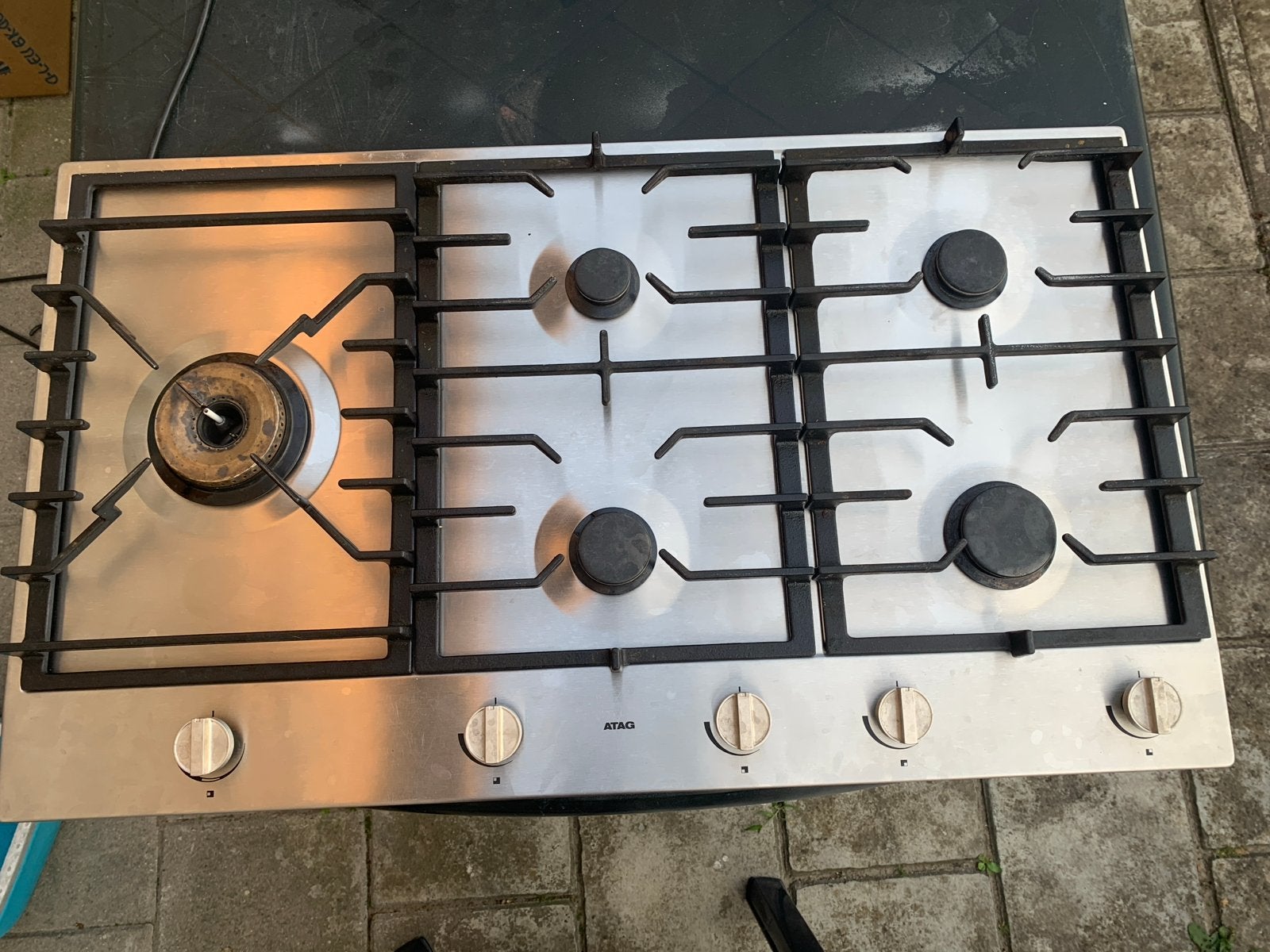 ATAG HG9511EBA inbouw kookplaat met 5 kookzones, Ophalen, Gebruikt, 60 cm of meer, Inbouw
