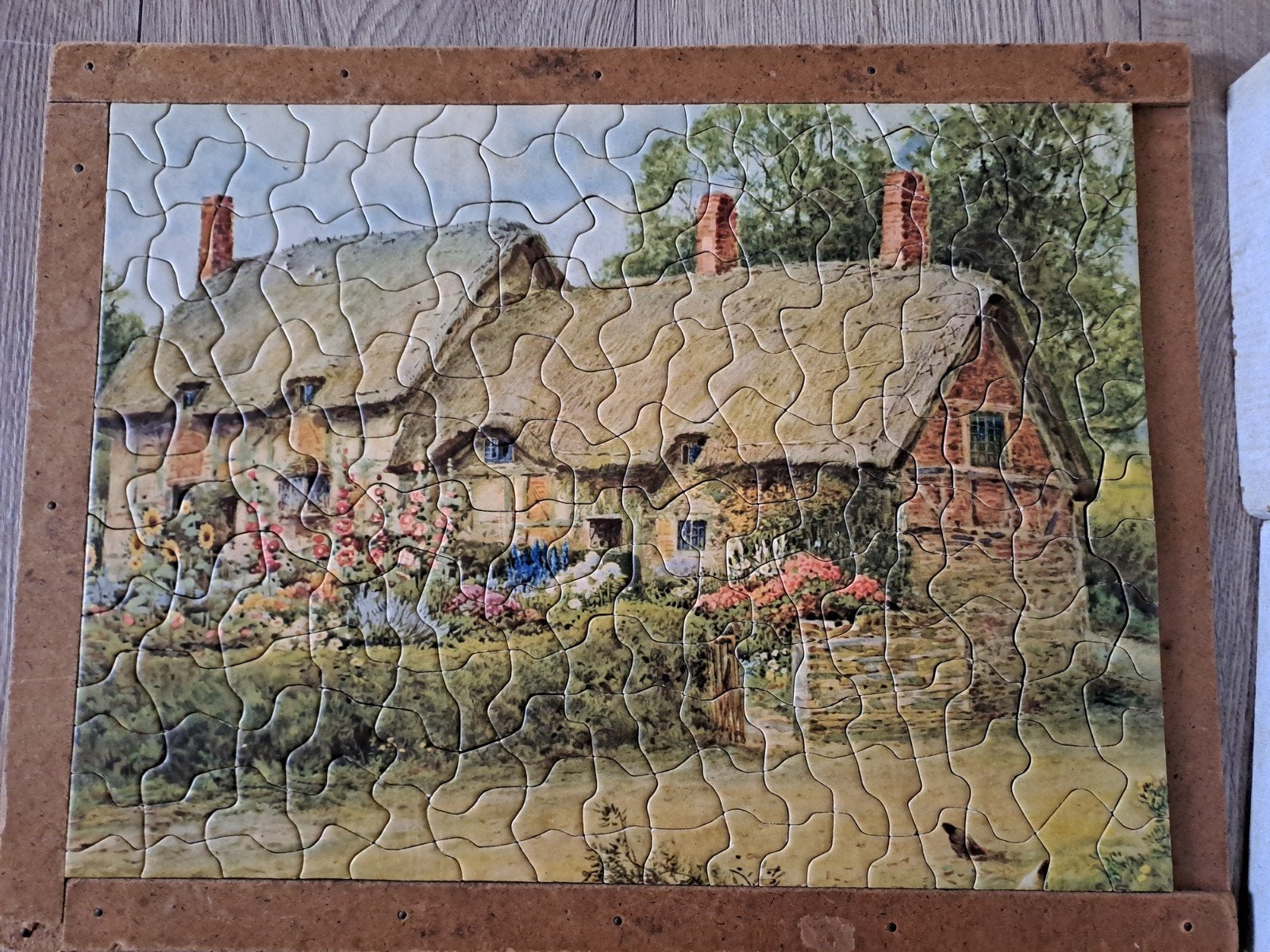 Antieke Tuco leguzzel 1932, Ann Hathaway's Cottage (187 st), Ophalen of Verzenden, Minder dan 500 stukjes, Gebruikt, Legpuzzel