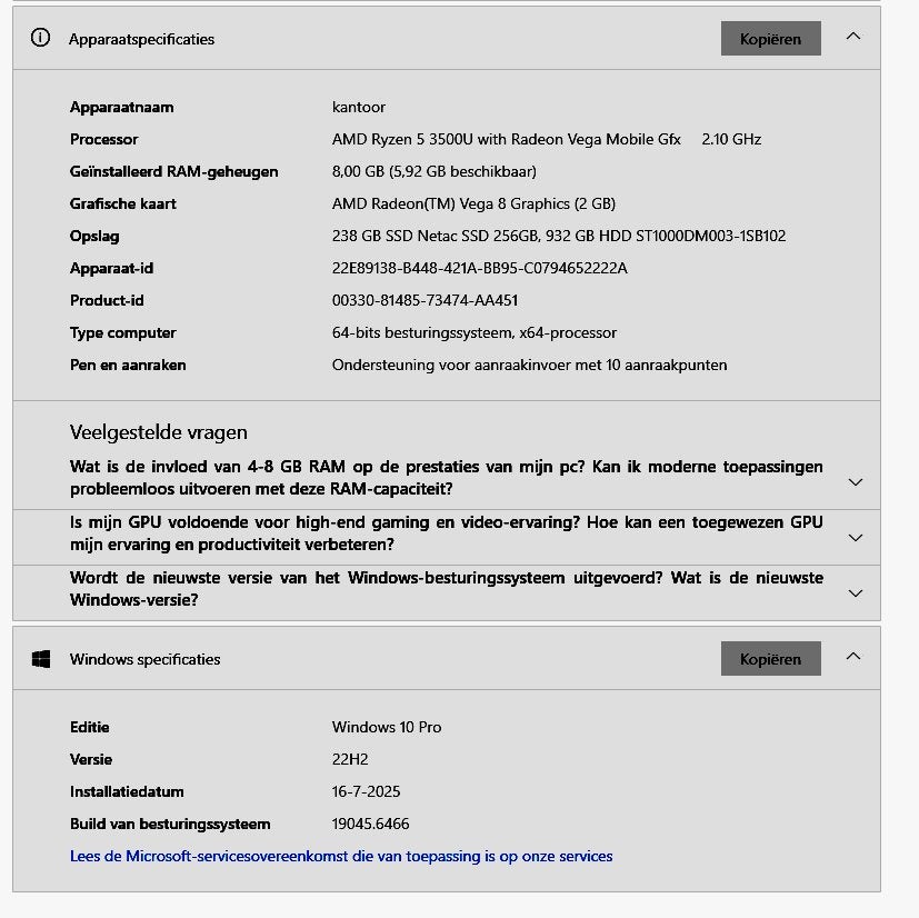 all in one, Met monitor, Hp, Gebruikt, 2 tot 3 Ghz