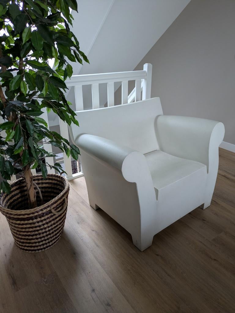 Philip Starcke fauteuil - Wit, Kunststof, Gebruikt, Wit, Design, Modern