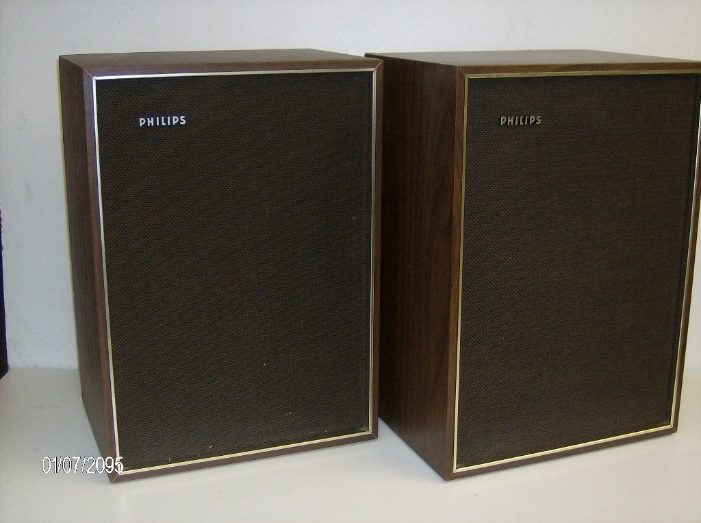 Philips Vintage Boxen set, Stereo speakers, Philips, Gebruikt, Ophalen of Verzenden