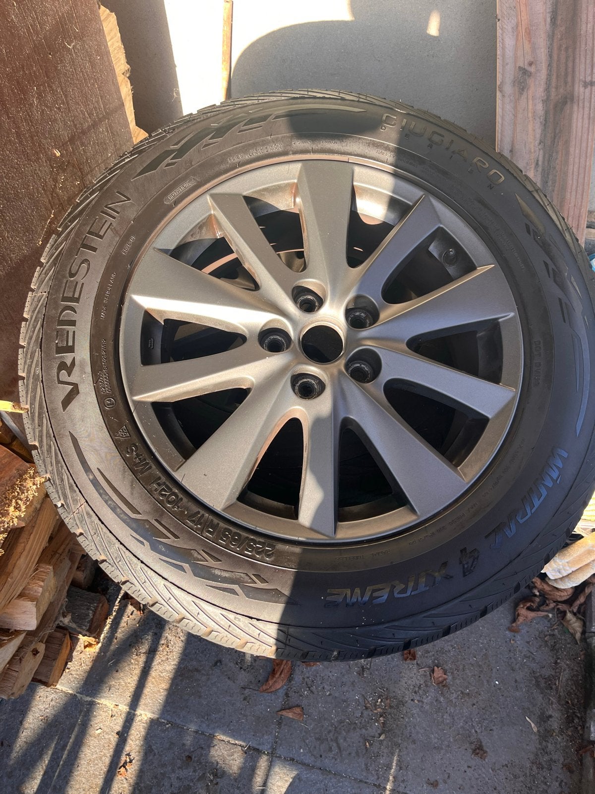 Originele Mazda CX-5 velgen met Vredestein winterbanden, Auto-onderdelen, Gebruikt, Banden en Velgen, 17 inch, Winterbanden