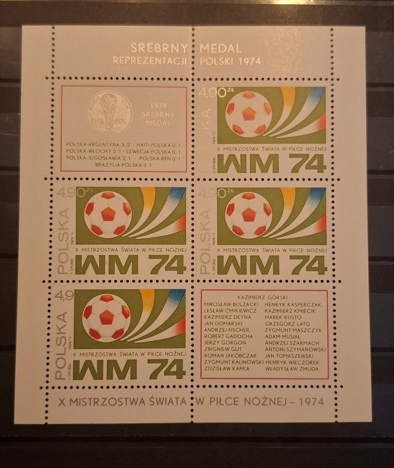 Polen WM 1974  Postfris, Ophalen of Verzenden, Postfris