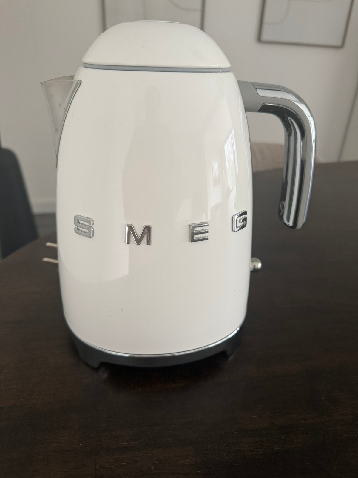 Smeg waterkoker zgan hoogglans wit, 1 tot 2 liter, Ophalen of Verzenden, Nieuw, Draadloos