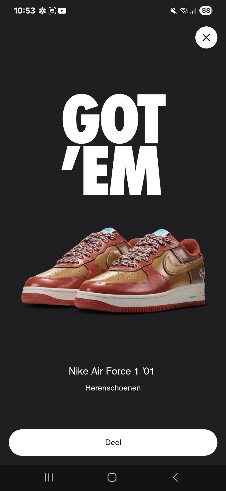 Airforce 1 Nigo x J-Hope, Overige kleuren, Nieuw, Ophalen of Verzenden, Sneakers of Gympen
