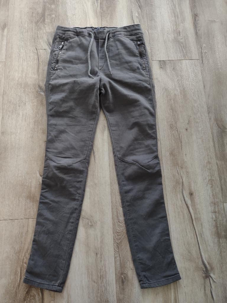 Prachtige grijs groene stretch broek met elastiek Lexxury, S, Onb, Ophalen of Verzenden, Onb, Maat 36 (S)