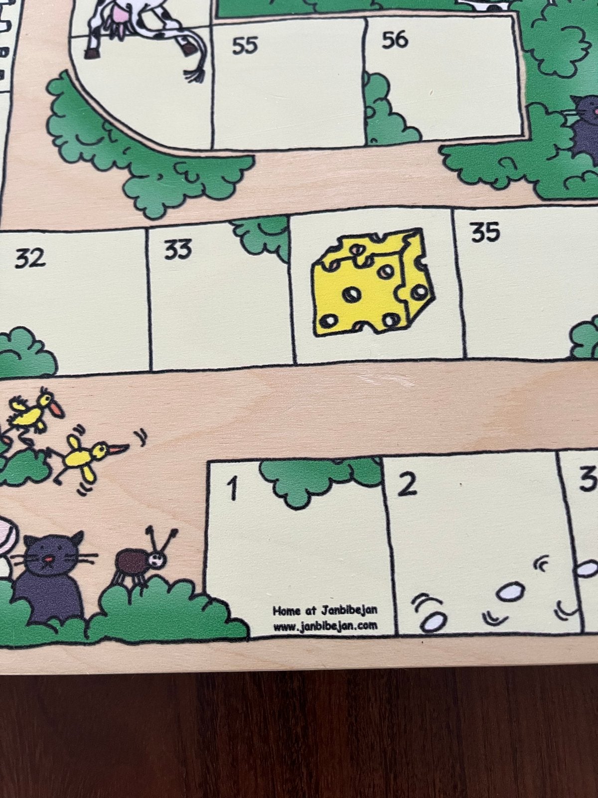 Janbibejan Beestenboel Houten Bordspel, Een of twee spelers, Ophalen, Zo goed als nieuw