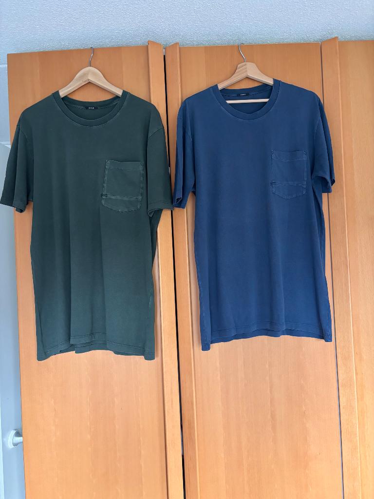 2 den ham shirts maat L, Ophalen, Maat 52/54 (L), Blauw, Gedragen