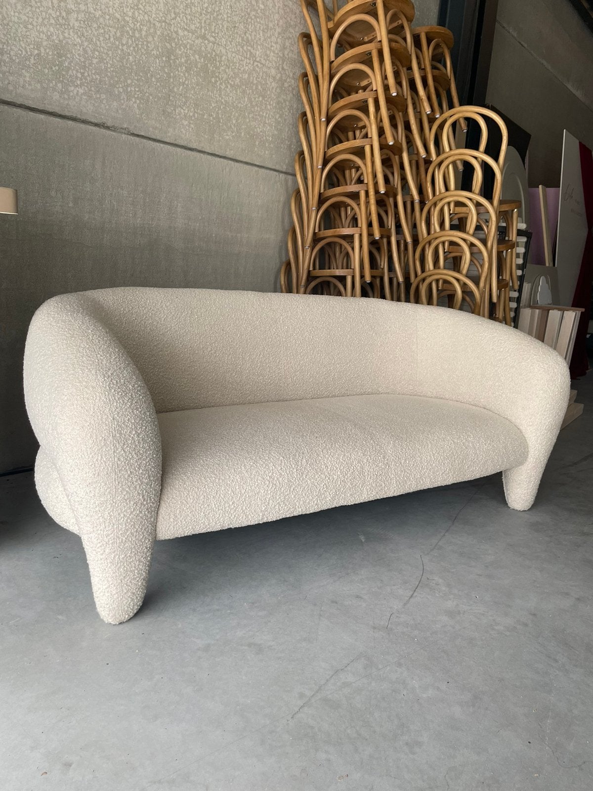 Bank Sofacompany 2,5-zits teddy off-white, Huis en Inrichting, Banken | Sofa's en Chaises Longues, Ophalen, Japandi, 150 tot 200 cm