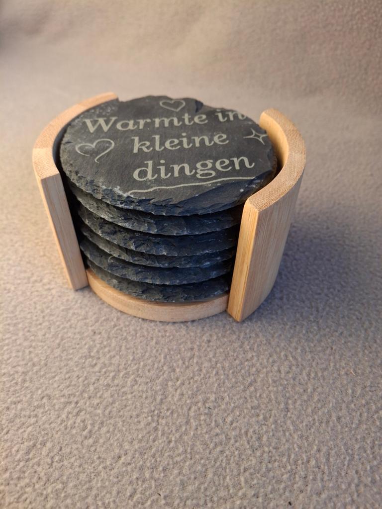 Leuke onderzetters met spreuken - 6 stuks, Ophalen of Verzenden, Nieuw, Glas of Kopje