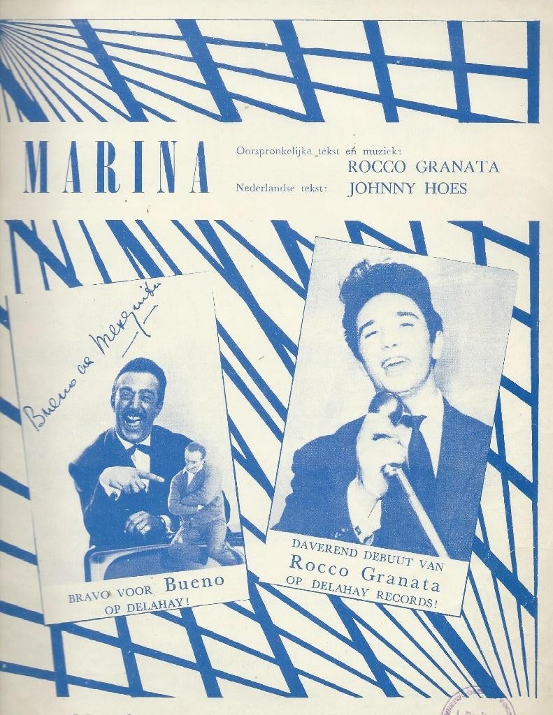 Marina - Rocco Granata, Muziek en Instrumenten, Bladmuziek, Gebruikt, Ophalen of Verzenden, Keyboard, Artiest of Componist