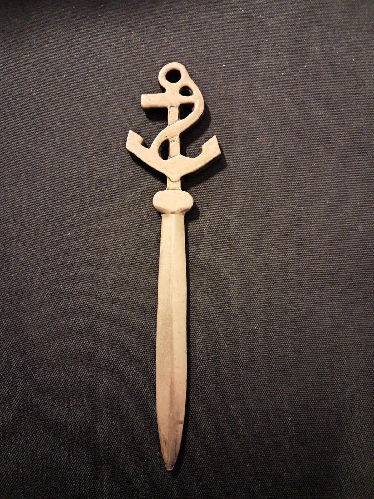 Vintage Messing Briefopener - Anker Model, Ophalen of Verzenden