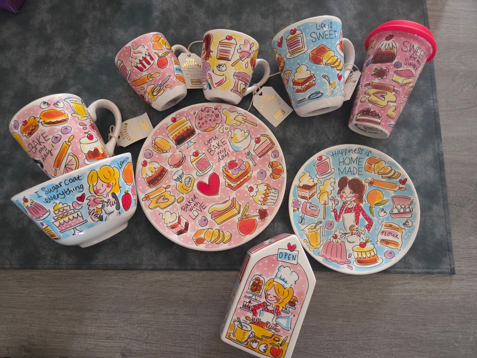 Amsterdam blond set, Ophalen