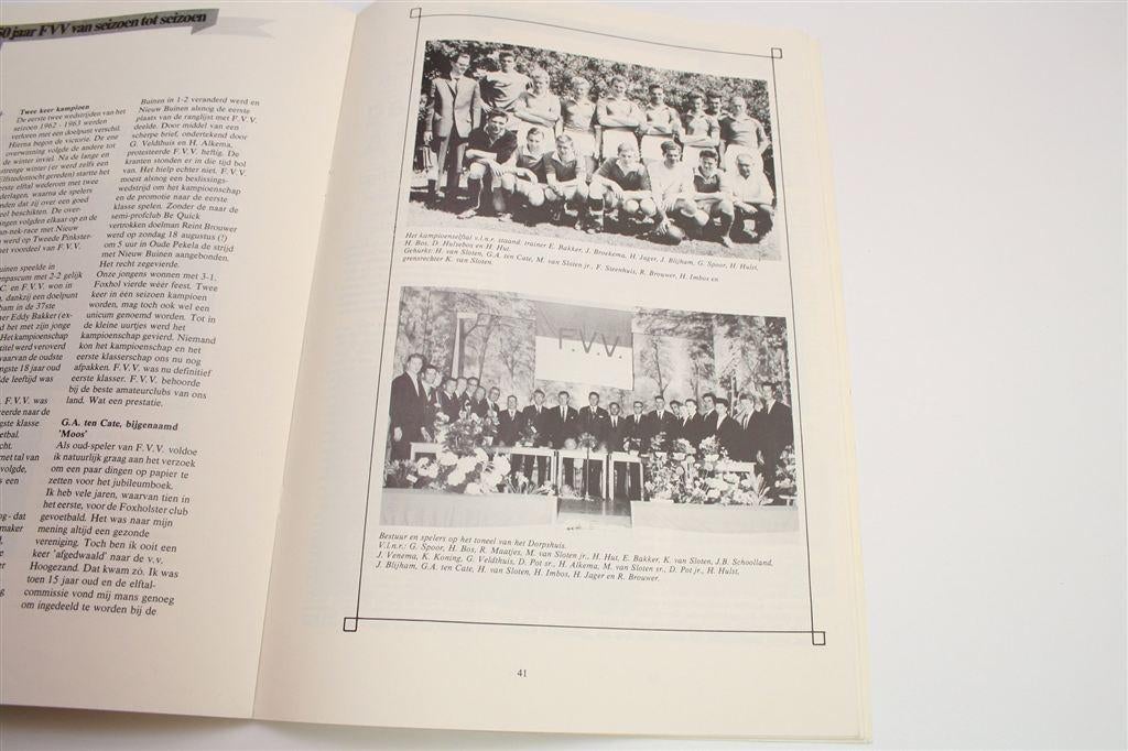 50 Jaar F.V.V. Foxhol [1930-1980] — Jubileumuitgave, Ophalen of Verzenden, Gelezen