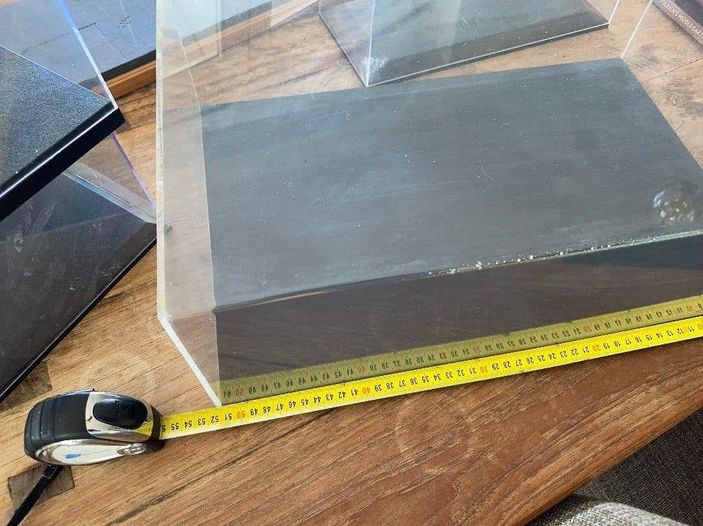 plexiglas vitrine display case modelbouw diorama, Ophalen of Verzenden, Gebruikt, Groter dan 1:32