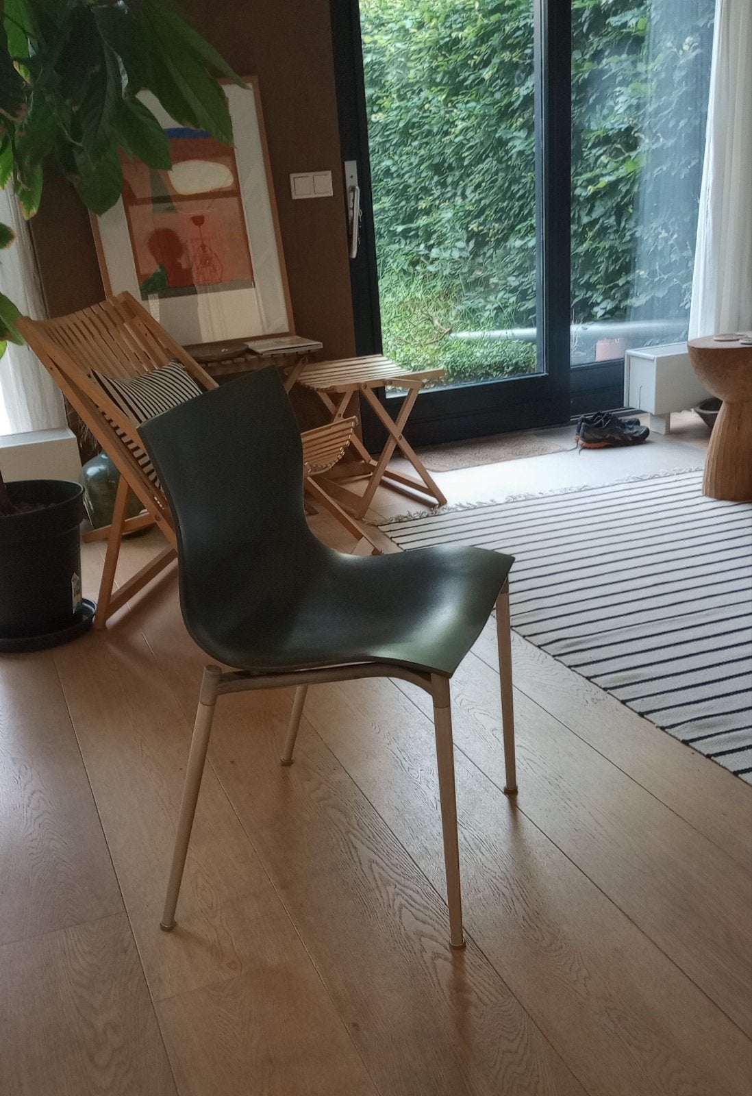 2x Philippe Starck Cameleon stoelen DRIADE - donkergrijs, Huis en Inrichting, Stoelen, Ophalen, Kunststof, Gebruikt, Twee