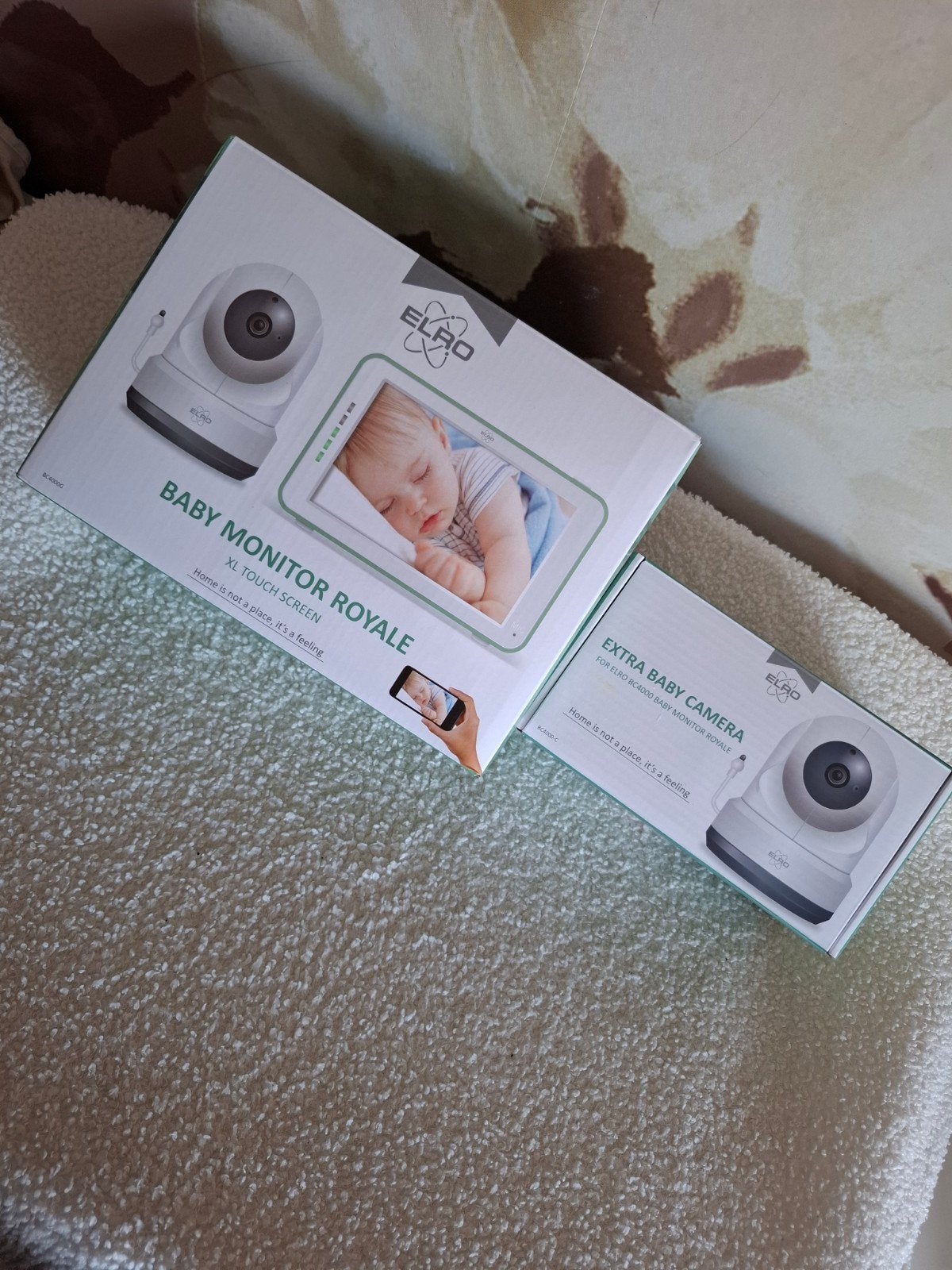 Elro Babyfoon Royale XL Touchscreen met extra camera, Ophalen, Gebruikt, 100 tot 250 meter, Camera