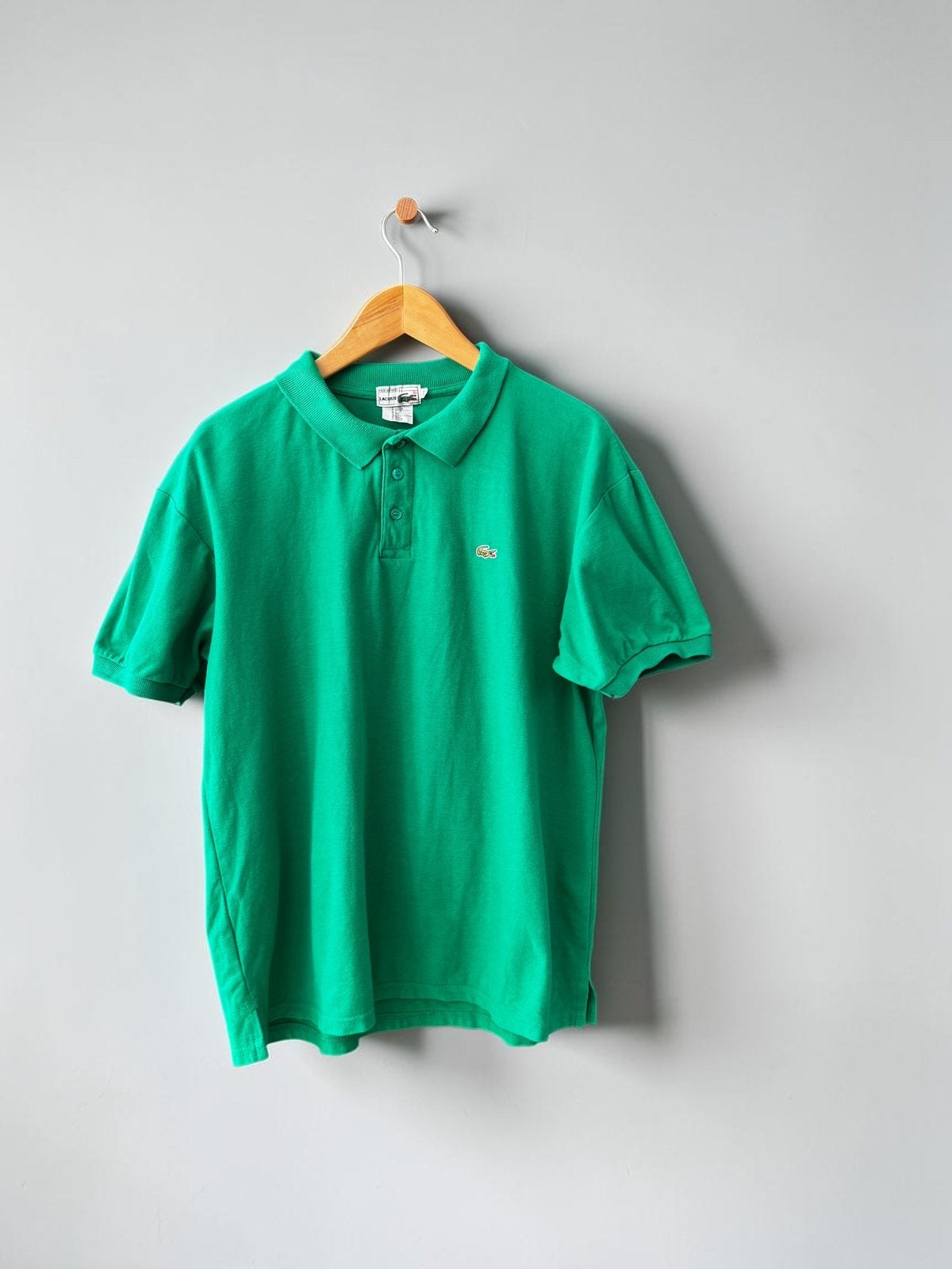 Lacoste vintage poloshirt top groen 7 XL extra large, Ophalen of Verzenden, Zo goed als nieuw, Maat 56/58 (XL), Groen