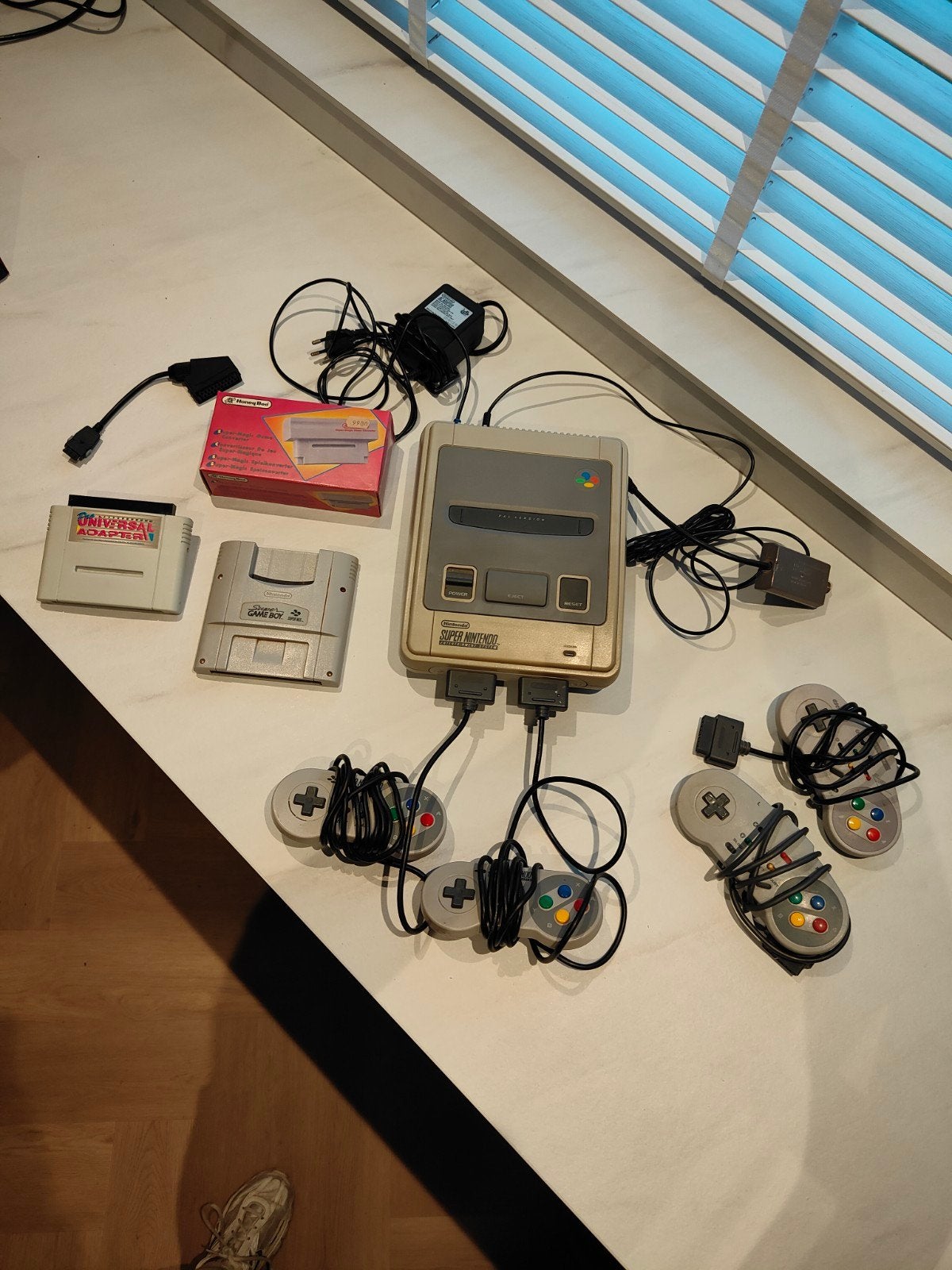 Nintendo Super Nintendo SNES PAL met accessoires, Ophalen of Verzenden, Gebruikt