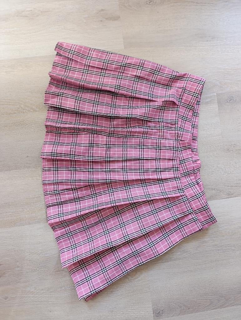 Geruite rok, Kleding | Dames, Rokken, Maat 46/48 (XL) of groter, Ophalen of Verzenden, Zo goed als nieuw, Roze