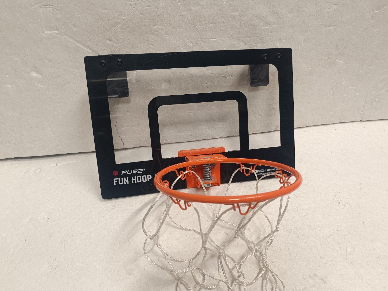 basketbalbord pure fun hoop 5 (38x25cm), Sport en Fitness, Basketbal, Ring, Bord of Paal, Gebruikt, Ophalen of Verzenden, A
