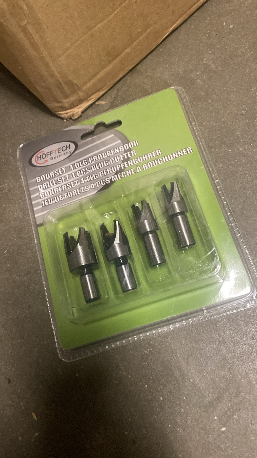 Höfftech Boorset 4-delig Proppenboor - Nieuw, Overige typen, Onbekend, Nieuw, Ophalen of Verzenden
