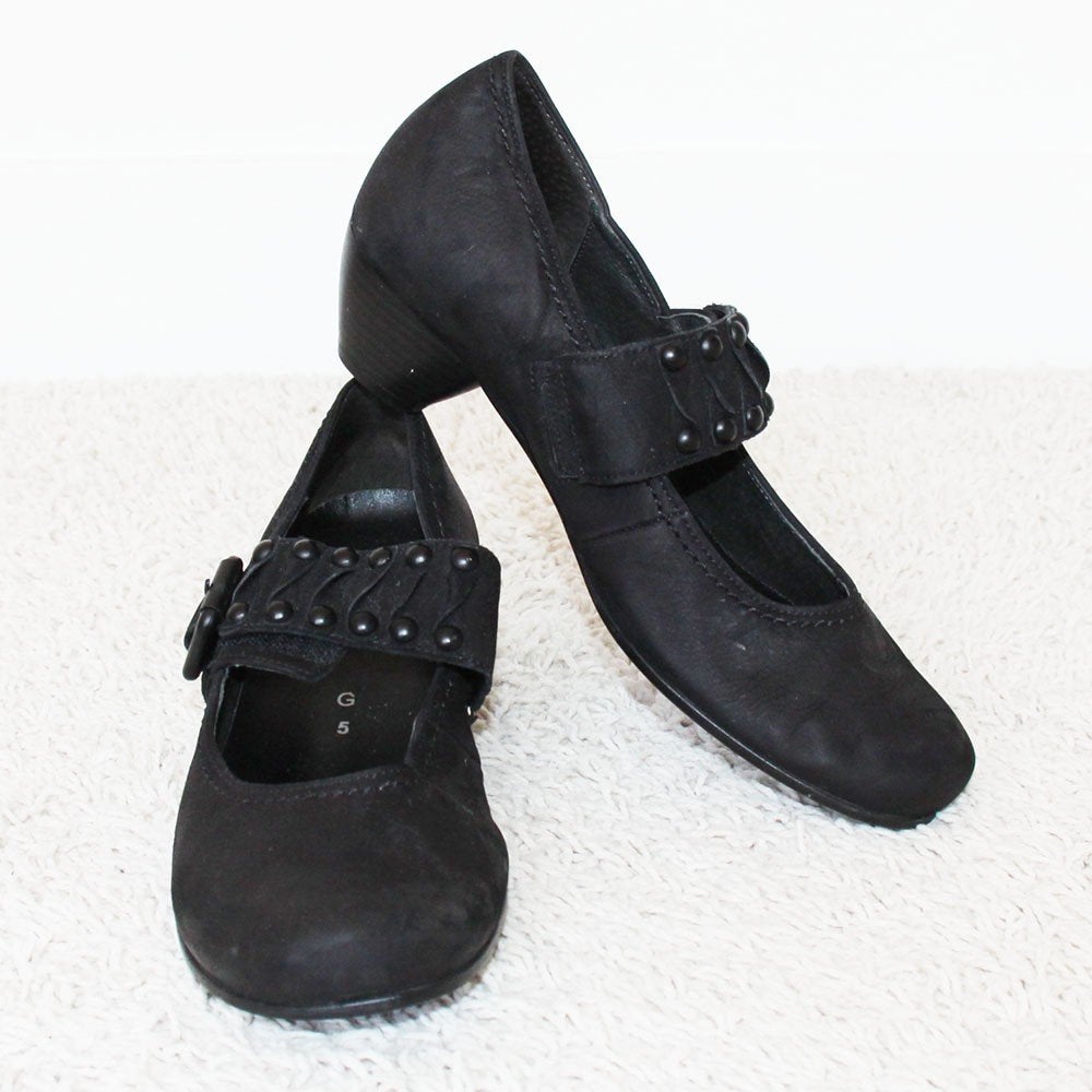 Mooie Suede Gabor Schoenen s1 (Maat 5/38) € 45,-, Kleding | Dames, Pumps, Zwart, Gabor, Ophalen of Verzenden
