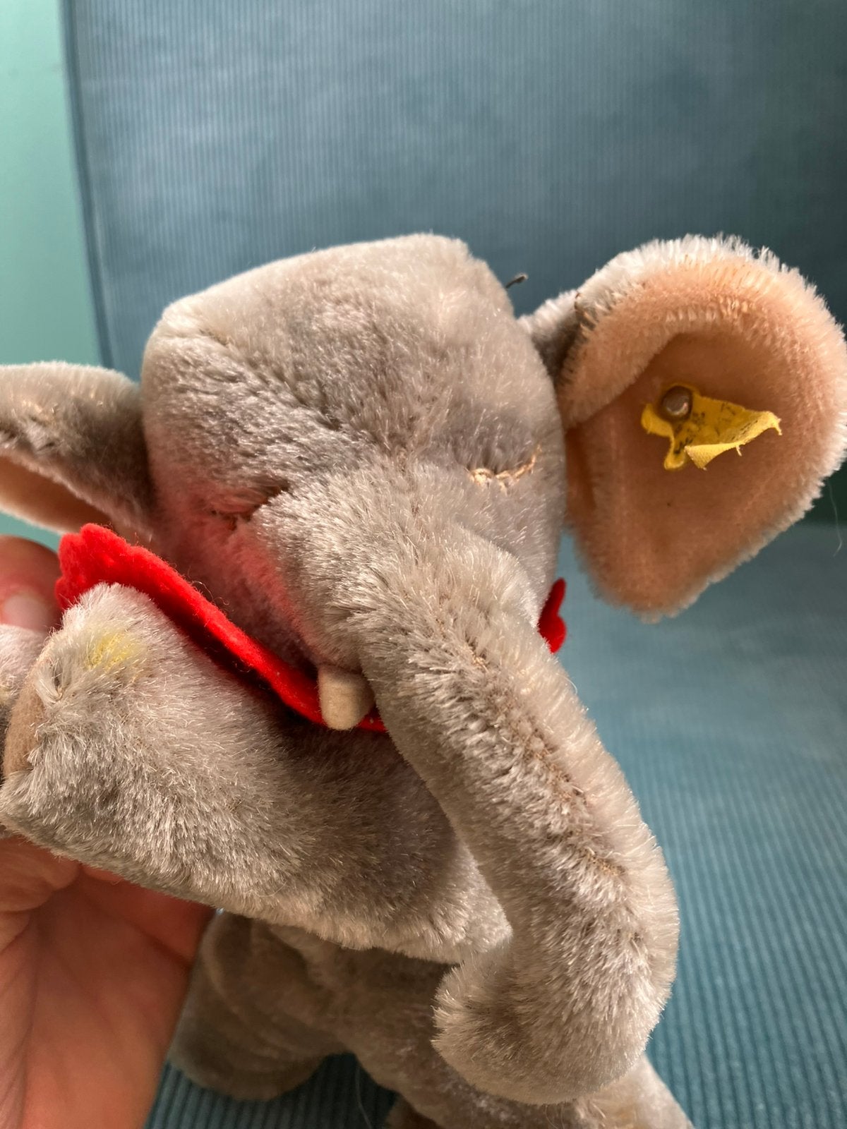 STEIFF olifant Floppy Ele 18 cm vintage ‘50/60, Ophalen of Verzenden, Zo goed als nieuw, Stoffen beer, Overige merken