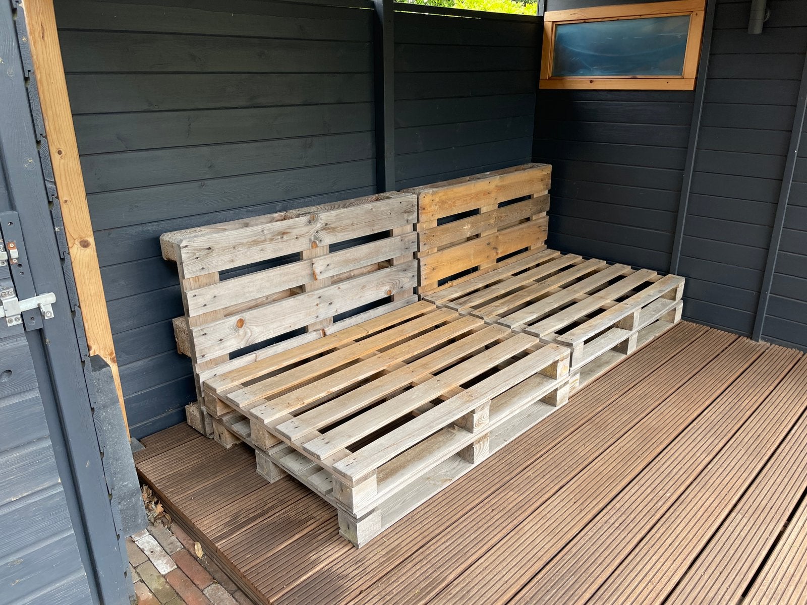 Pallet bank, Ophalen, Gebruikt, Hout