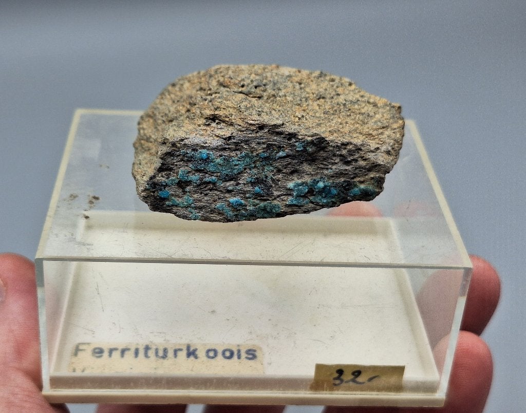(Ferri) Turkoois - Virginia, USA, Ophalen of Verzenden, Mineraal