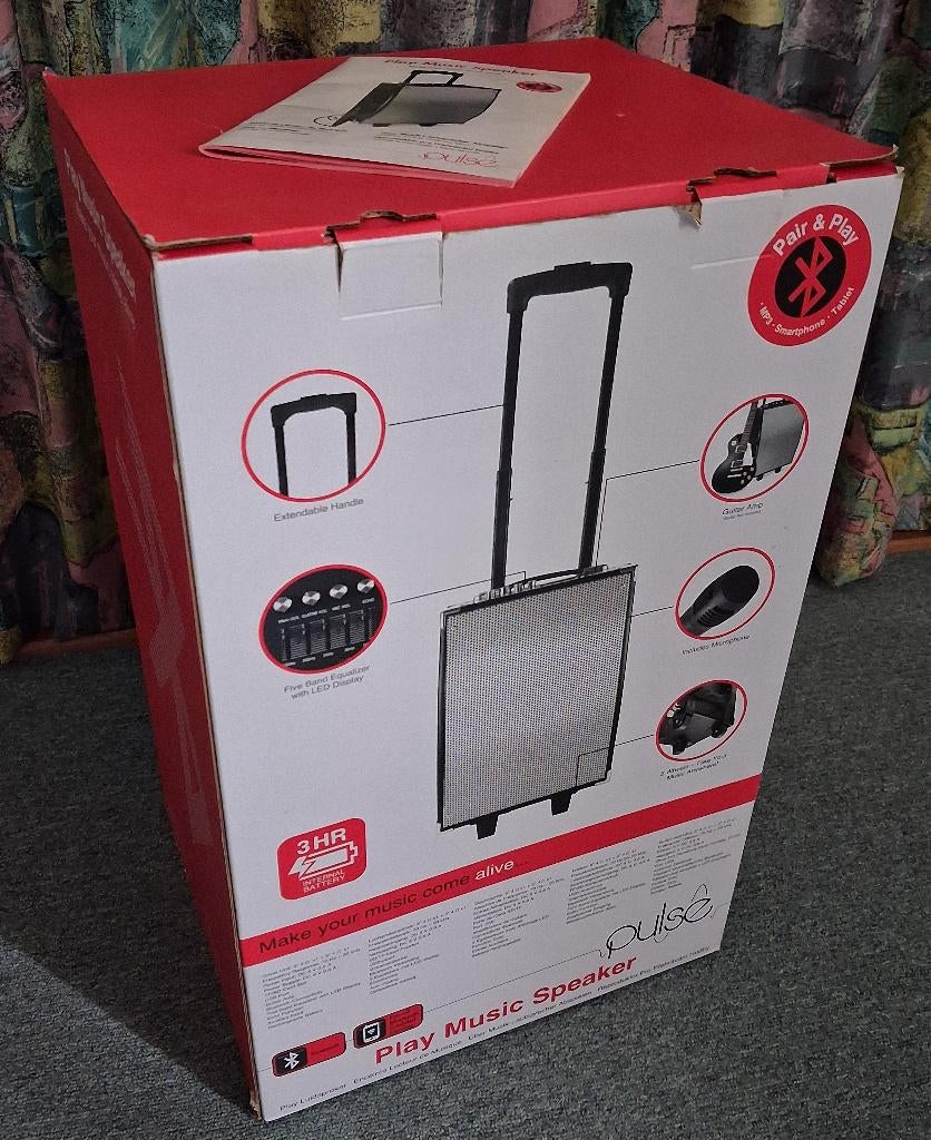 speaker inclusief microfoon, Ophalen, Zo goed als nieuw, Complete set