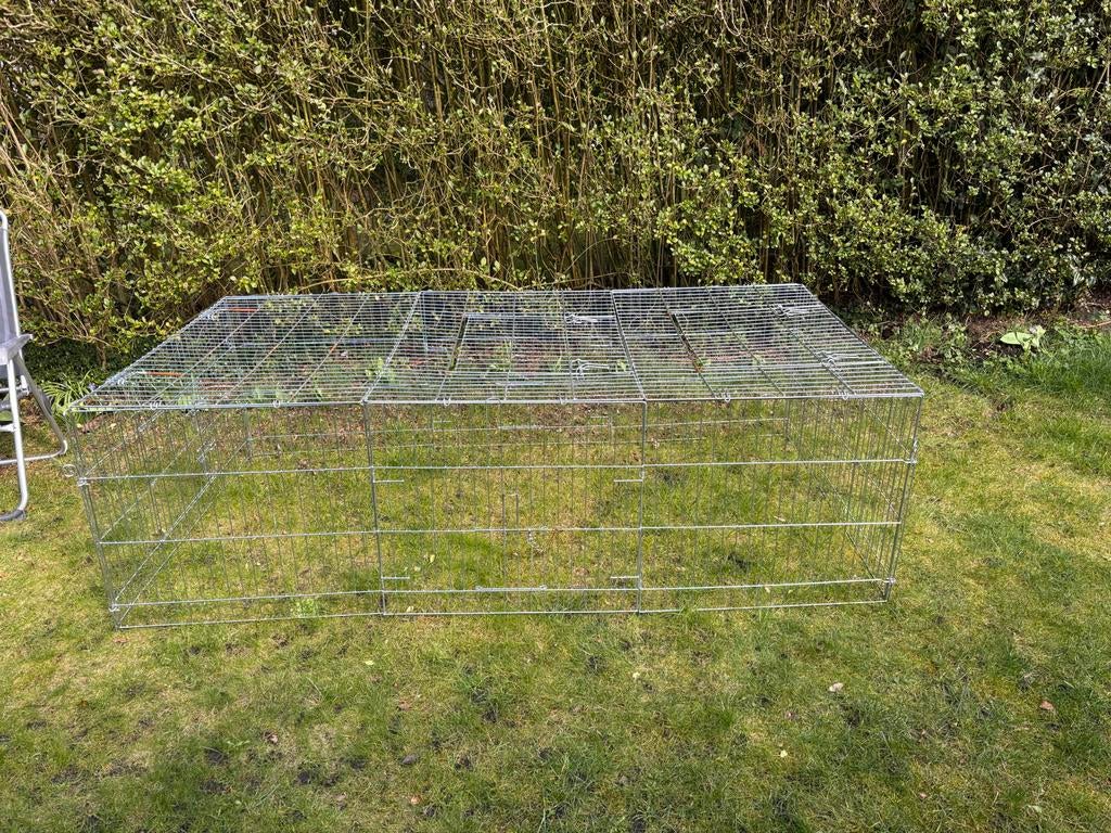 Buitenverblijf met dak (veilig voor roofdieren, poezen etc), Ophalen, 60 tot 90 cm, Ren, Cavia