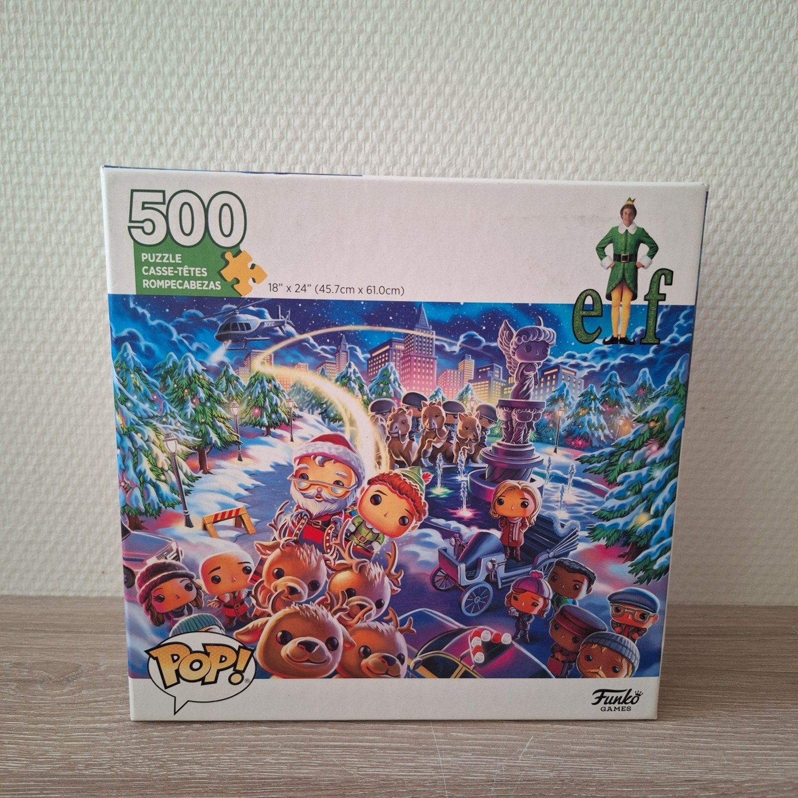 Funko Pop Elf kerst puzzel 500 stukjes, Ophalen of Verzenden, 500 t/m 1500 stukjes, Zo goed als nieuw, Legpuzzel
