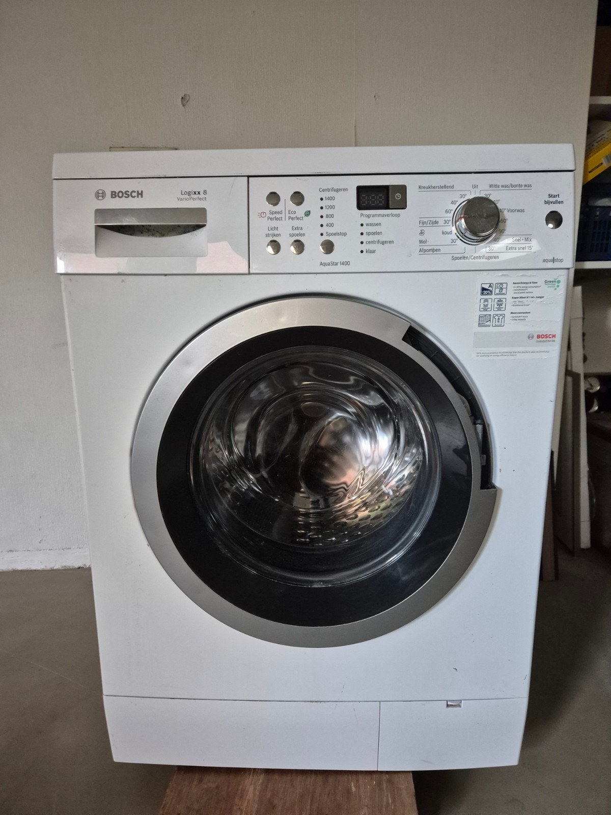 Bosch Wasmachine voor onderdelen, Ophalen, 1200 tot 1600 toeren, 85 tot 90 cm
