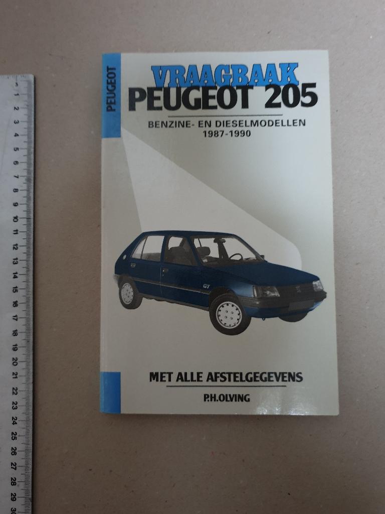 Vraagbaak Peugeot 205 benzine- en dieselmodellen 1987 - 1990, Ophalen of Verzenden