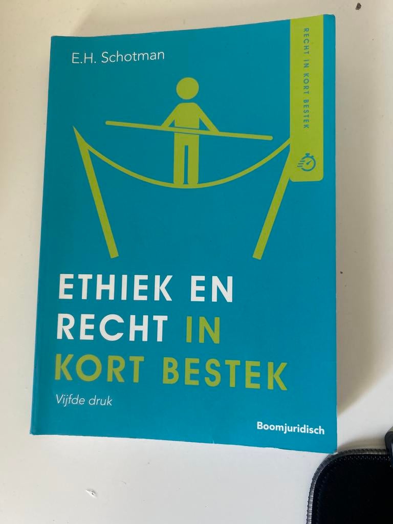 Ethiek en Recht in Kort Bestek - E.H. Schotman, Ophalen of Verzenden, Gamma, Gelezen, HBO
