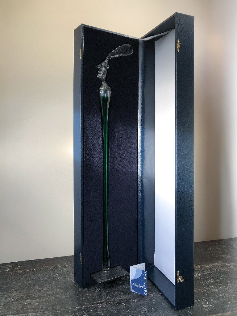 Dalibor Nesnídal glazen sculptuur glas & metaal | Gesigneerd, Ophalen