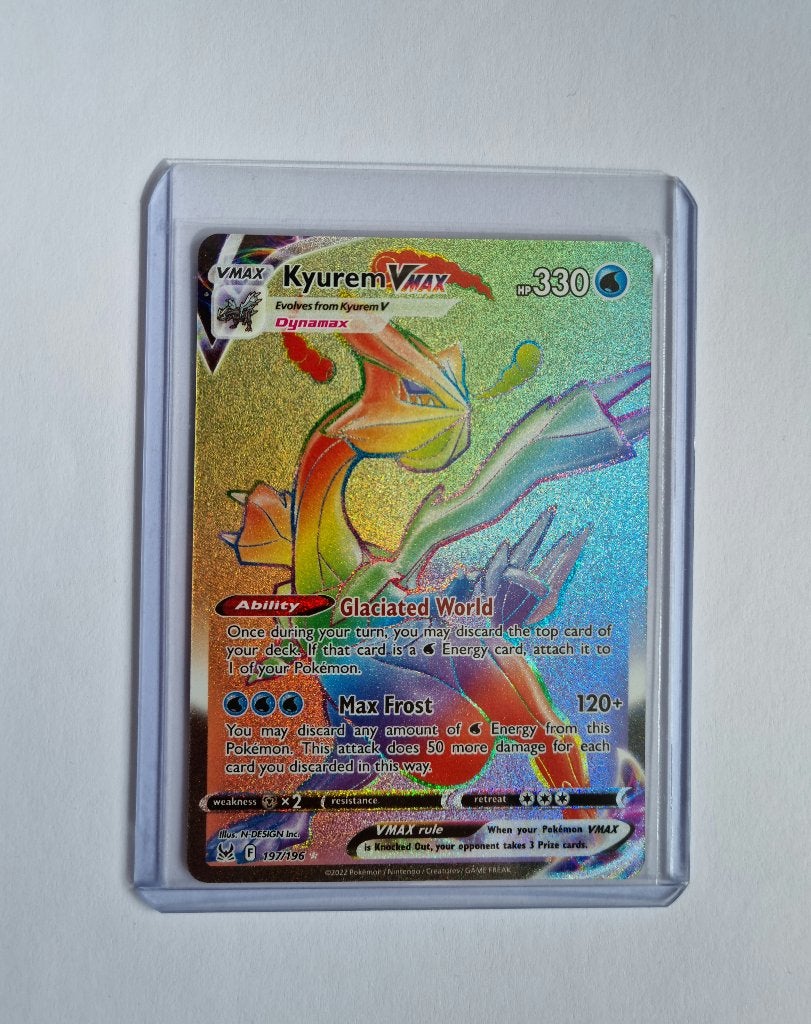 Kyurem Vmax - 197/196, Ophalen of Verzenden, Zo goed als nieuw, Losse kaart, Foil