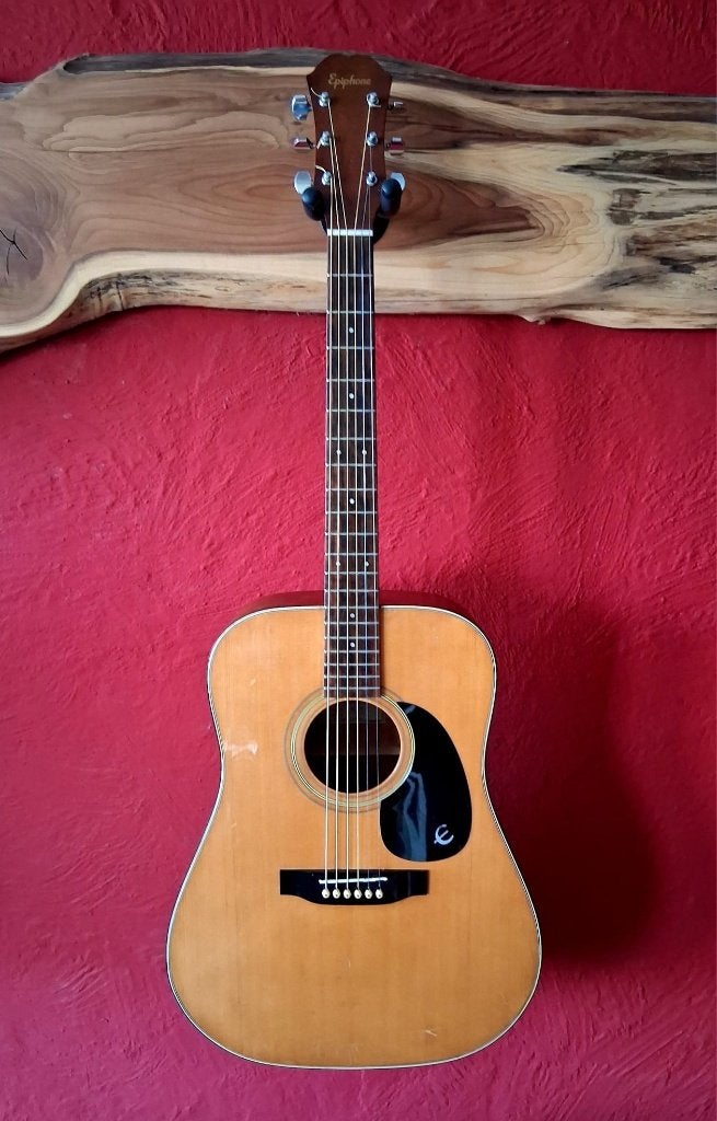 Vintage Epiphone FR-80  (Japan) -- semi-akoestisch, Muziek en Instrumenten, Snaarinstrumenten | Gitaren | Akoestisch, Ophalen